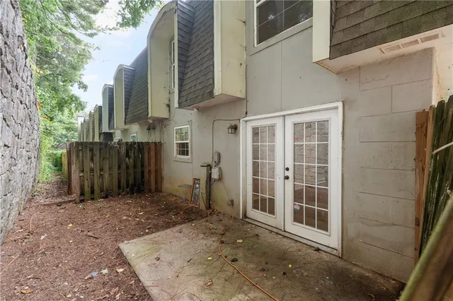a view of a front door of house
