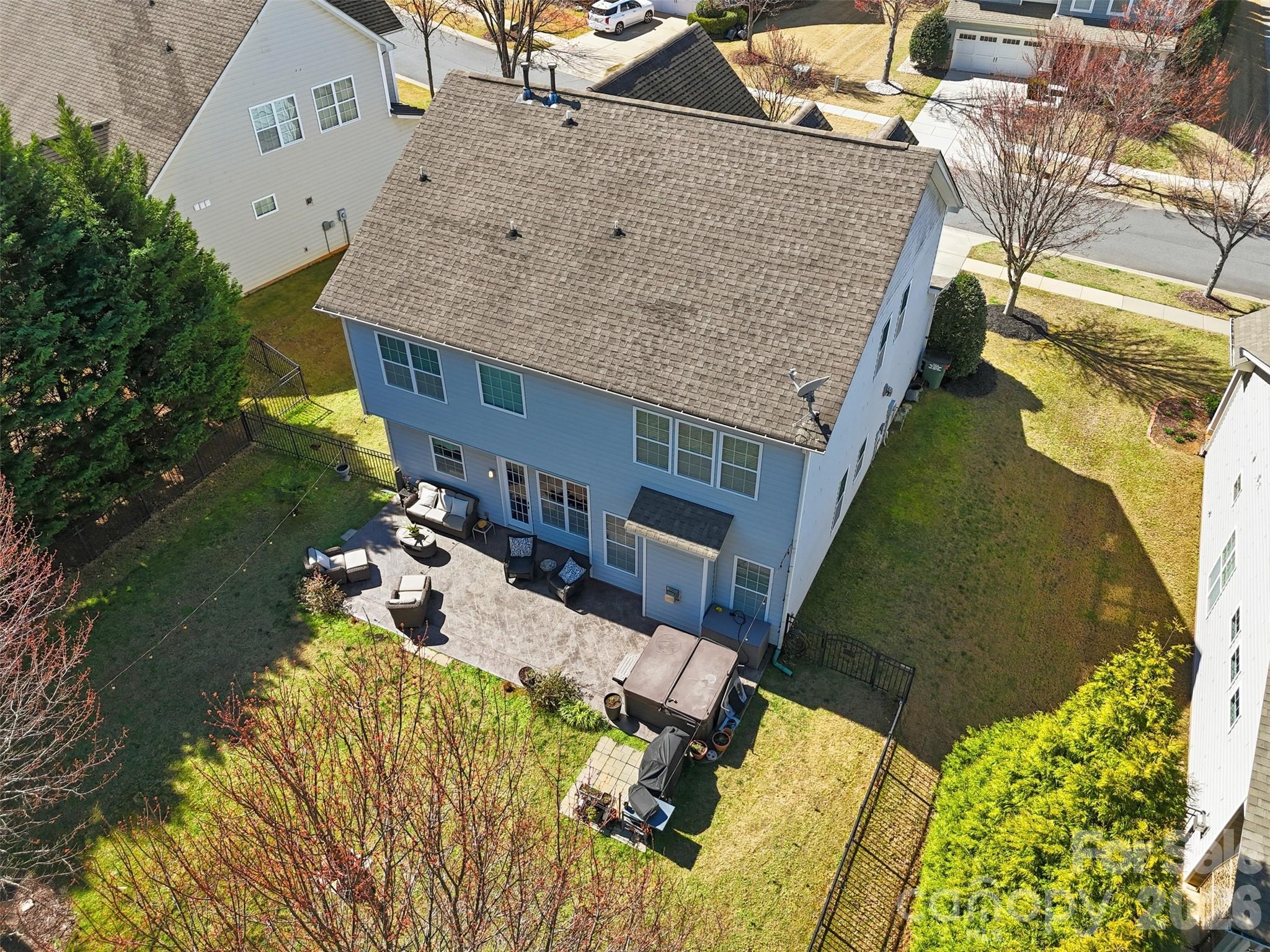 1210 Gold Rush Court Fort Mill, SC 29708 - Photo 27 of 39 an aerial view of a house with a yard basket ball court and outdoor seating