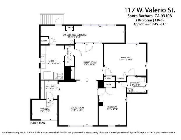 $1,100,000 | 117 West Valerio Street, Santa Barbara, CA 93101