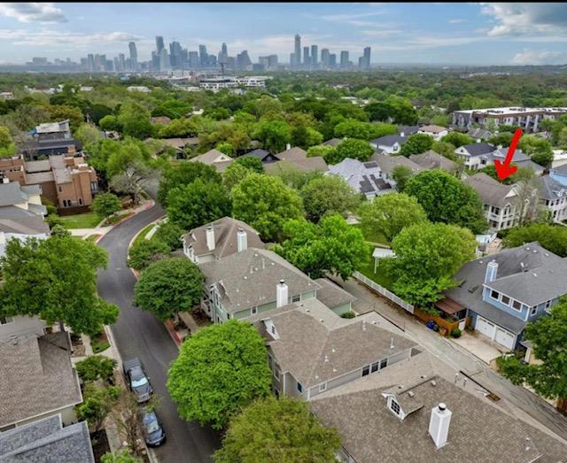 2721 Kinney Oaks Court Austin, TX 78704 - Photo 26 of 28 an aerial view of multiple house