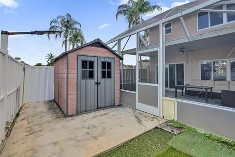 a view of a house with a outdoor space