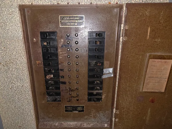 a empty room with a window