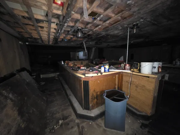 a room with storage and utility