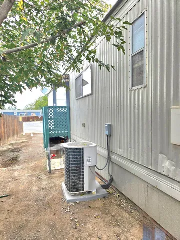 a view of an ocean and a building