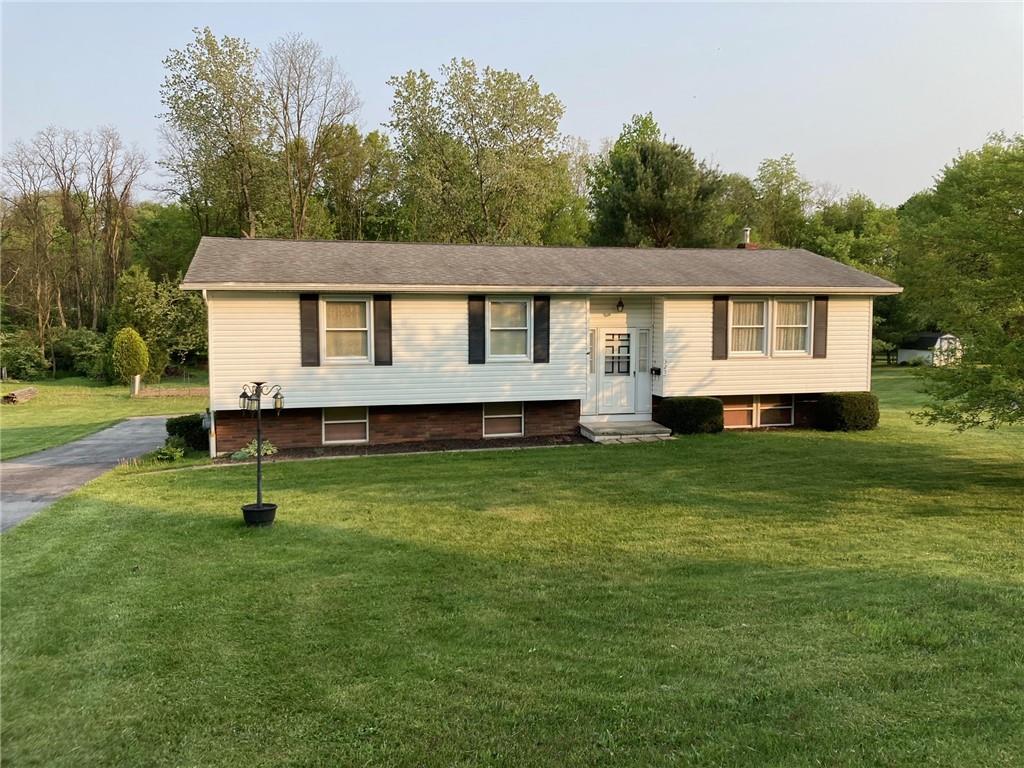 a house view with a garden space