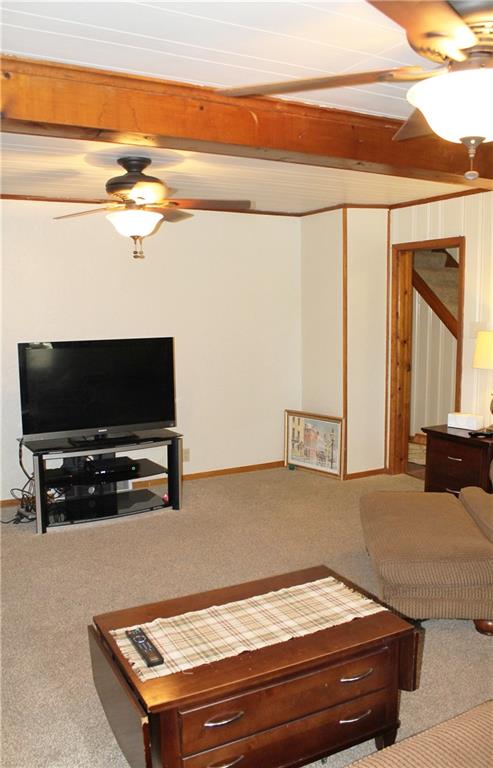 Your furniture will easily fit in this expansive room...