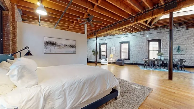 a bed room with a bed