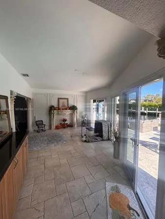 a large space with a large window