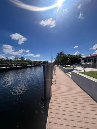 a view of swimming pool with mountain view