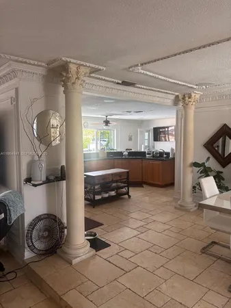 a view of a room and gym equipment