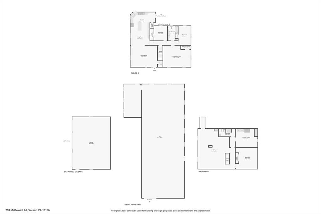 718 McDowell Road Volant, PA 16156 - Photo 31 of 34 a picture of floor plan