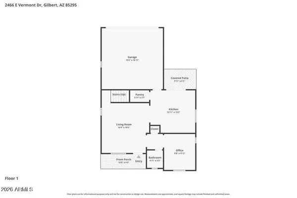 $2,235 | 2466 East Vermont Drive, Gilbert, AZ 85295