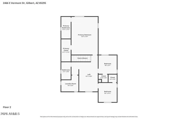 $2,235 | 2466 East Vermont Drive, Gilbert, AZ 85295