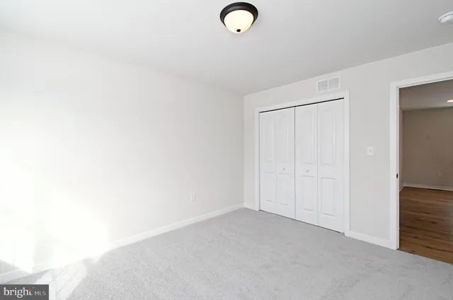 a view of an empty room