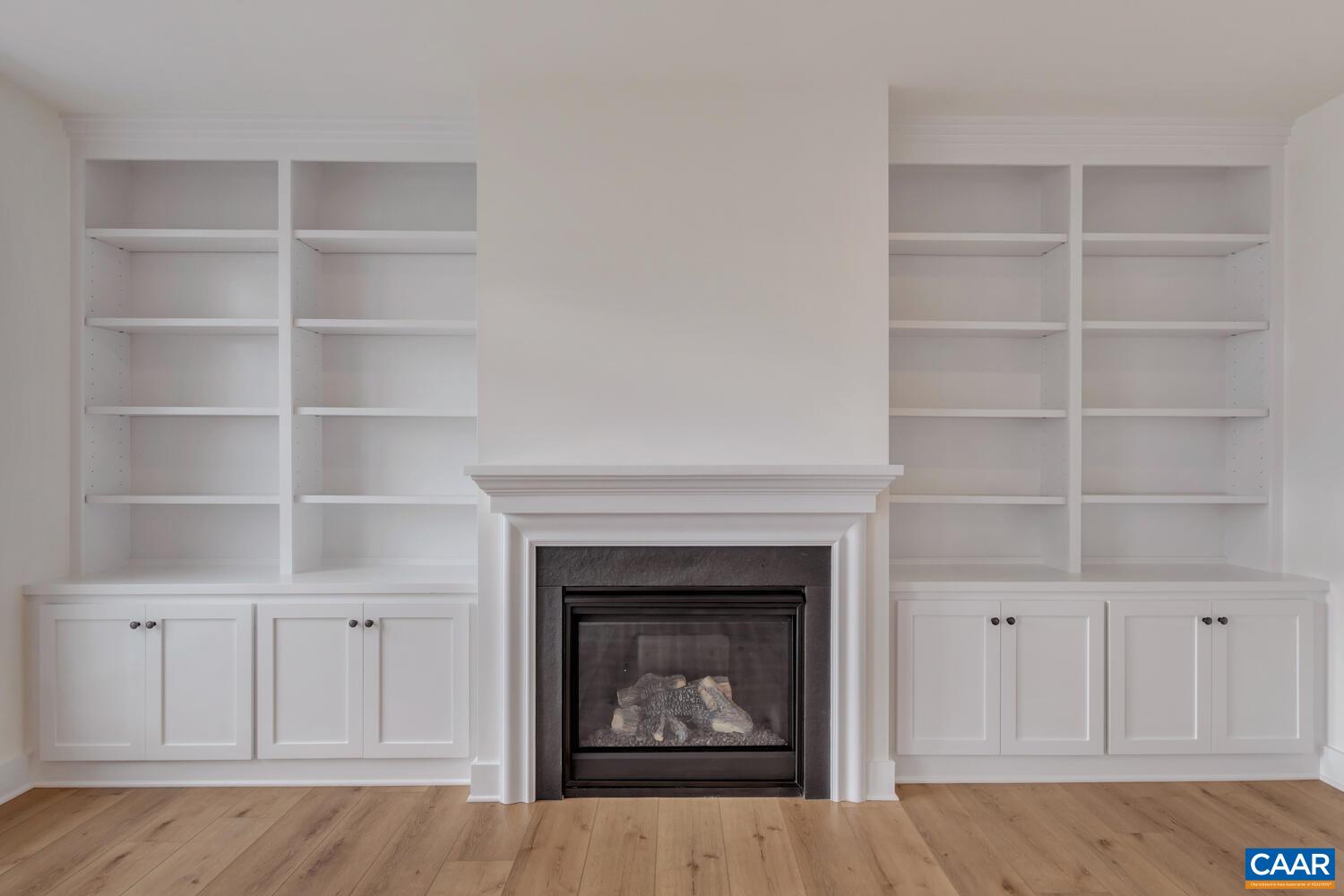 3031 Eagle View Charlottesville, VA 22903 - Photo 15 of 75 a living room with a fireplace cabinet and a fireplace