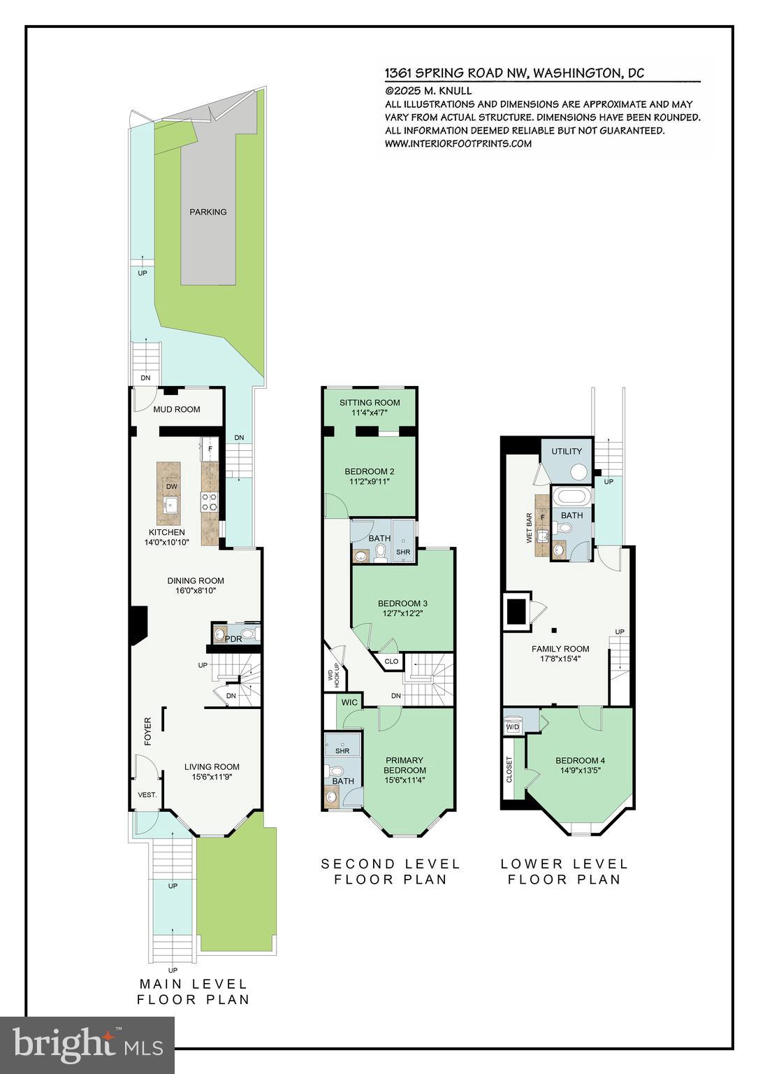 1361 Spring Road Northwest Washington, DC 20010 - Photo 40 of 40 a picture of a floor plan