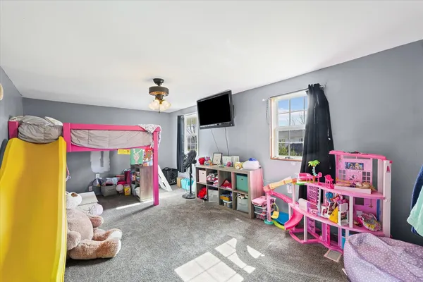 a children room with toys