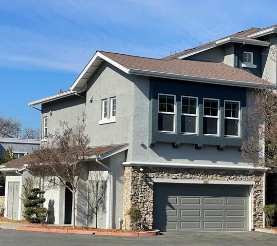 a front view of a house