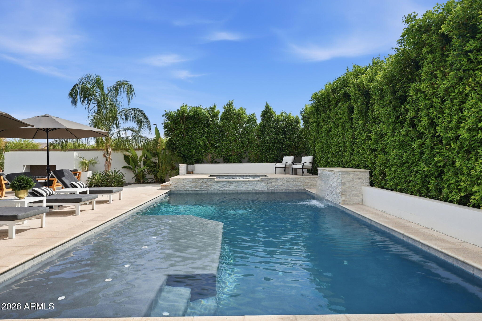 22607 East Russet Road Queen Creek, AZ 85142 - Photo 49 of 64 a view of a patio with swimming pool
