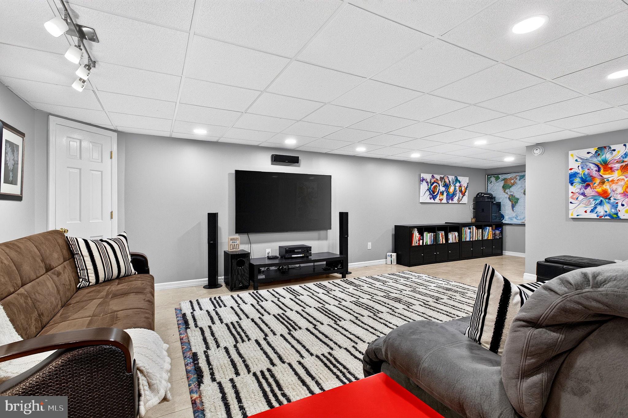 321 Buttonwood Street Hamilton, NJ 08619 - Photo 30 of 42 Finished basement recreation space