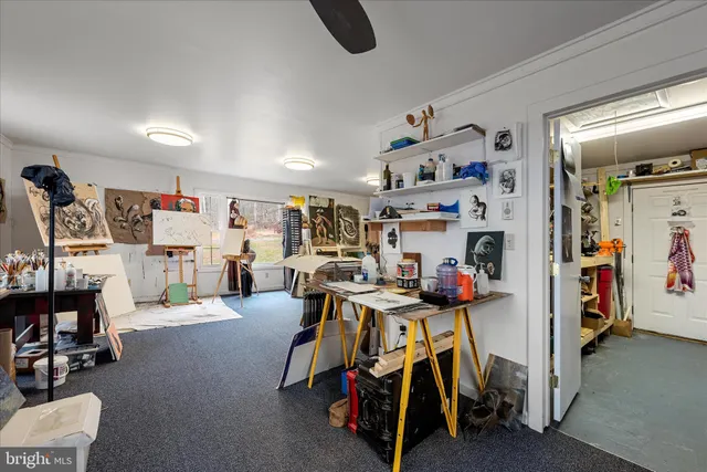 a view of storage and utility room