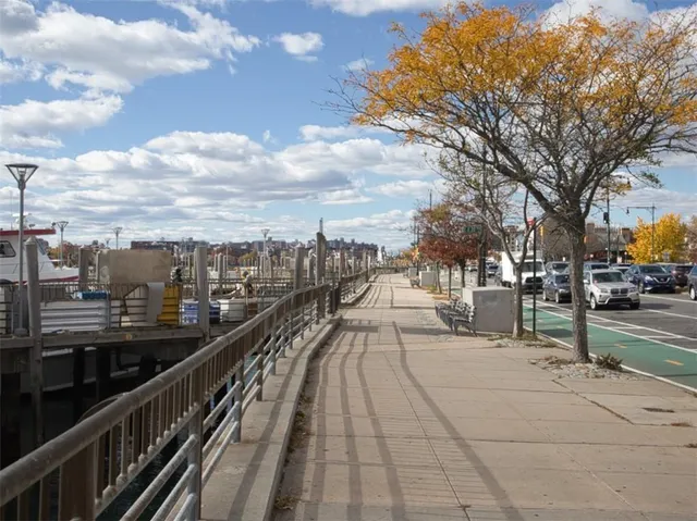 a view of city from a balcony