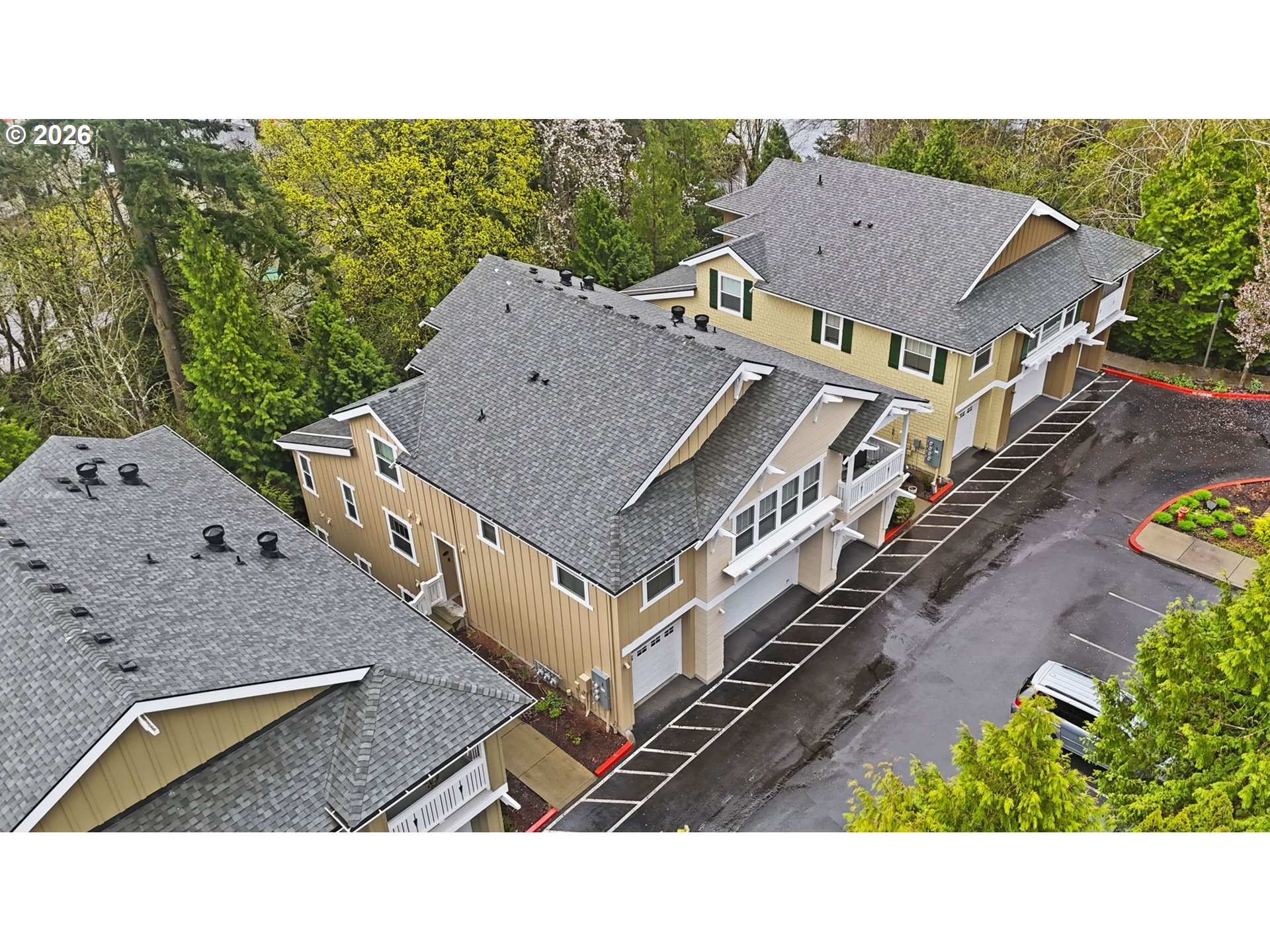 8361 Southwest 24th Avenue Portland, OR 97219 - Photo 33 of 39 an aerial view of a house with a garden