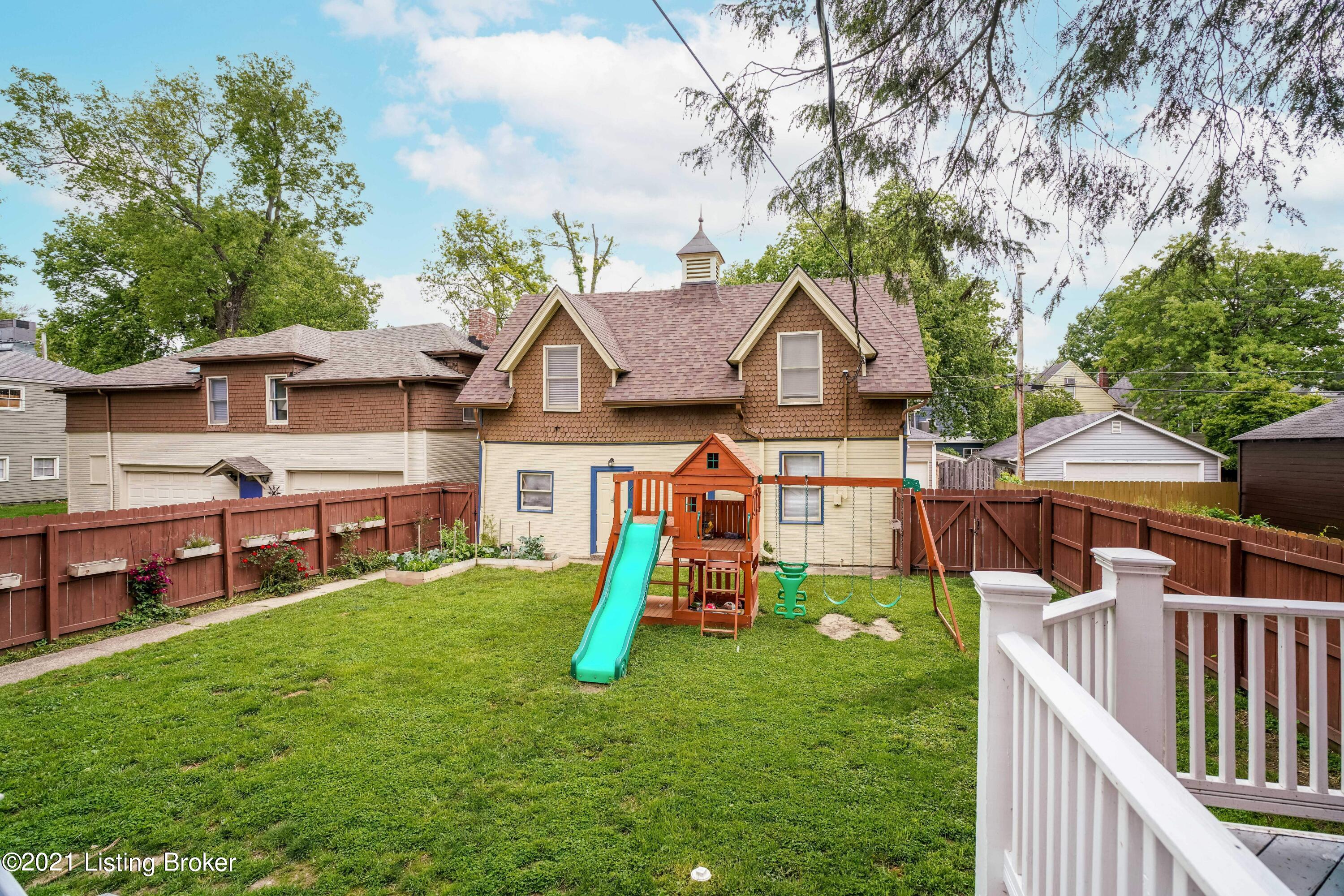 1279 Cherokee Road Louisville, KY 40204 - Photo 38 of 52 Large backyard has a new wooded privacy fence.