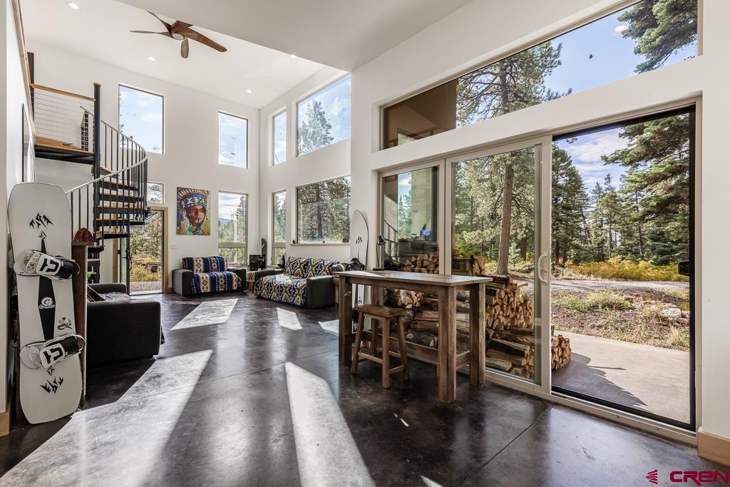 448 Hermosa View Drive Durango, CO 81301 - Photo 14 of 42 a view of a living room and dining room