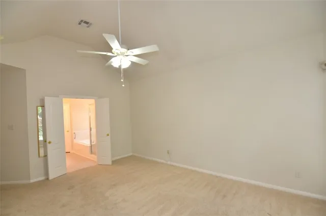 a view of an empty room