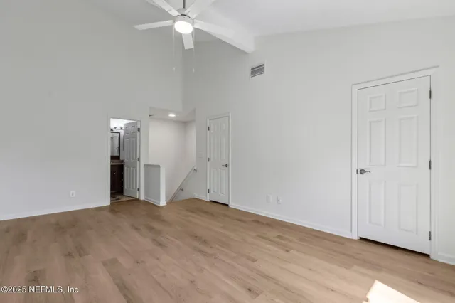 a close view of closet