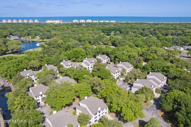 an aerial view of a city with lots of residential buildings