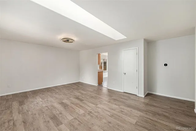 a view of an empty room