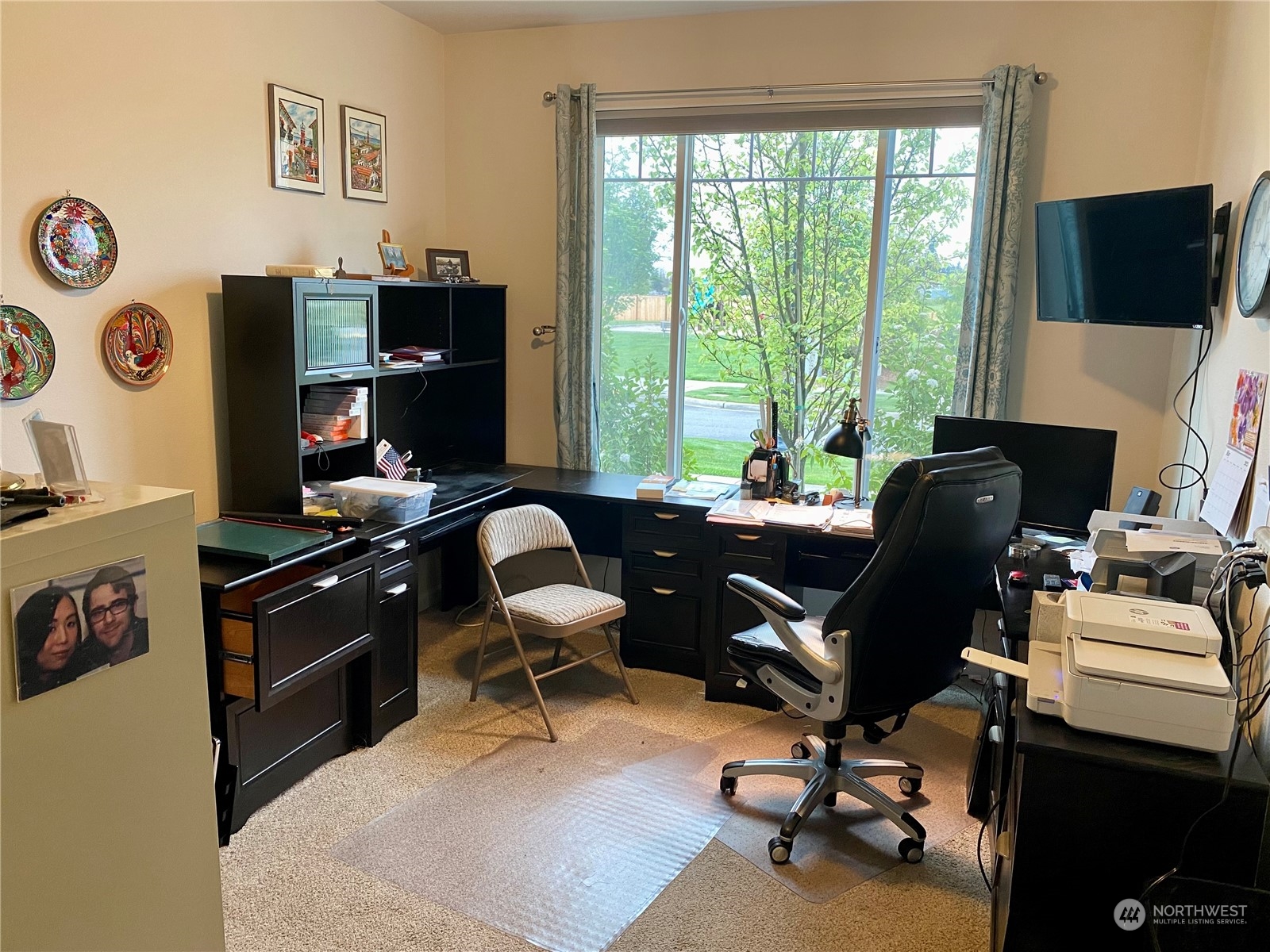 802 Mandee Street Southeast Lacey, WA 98513 - Photo 16 of 28 a view of a workspace with furniture and a window