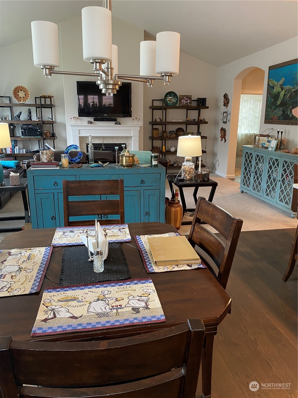 802 Mandee Street Southeast Lacey, WA 98513 - Photo 5 of 28 a living room with furniture and a fireplace