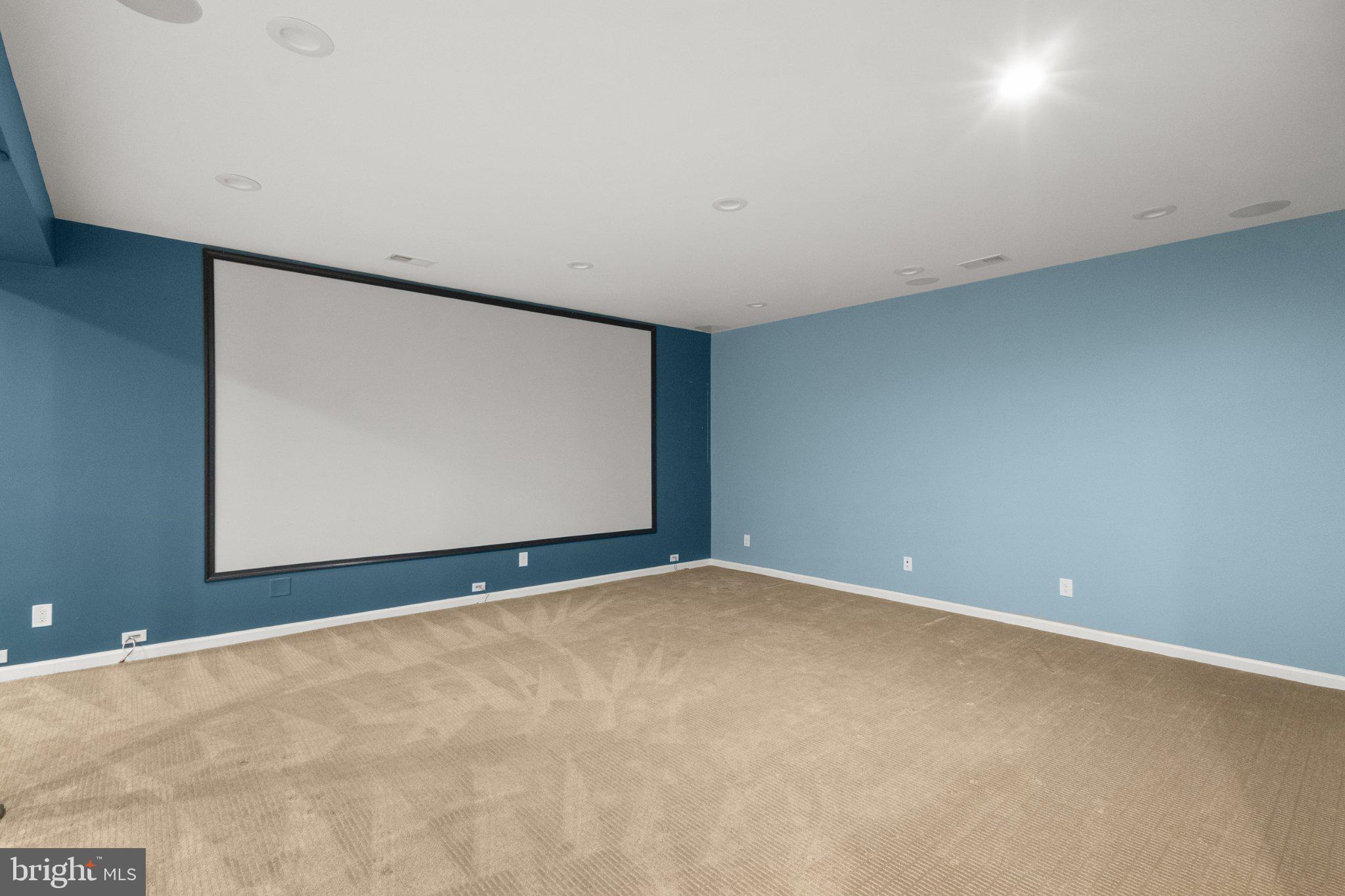 23542 Christina Ridge Square Ashburn, VA 20148 - Photo 37 of 41 Spacious media room with blue accents.