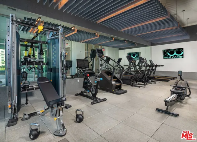 a building outdoor space with patio furniture