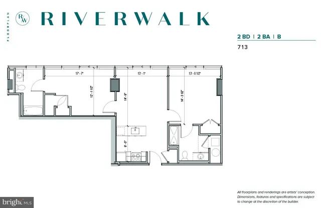 $4,435 | 60 North 23rd Street, Unit 2213, Philadelphia, PA 19103