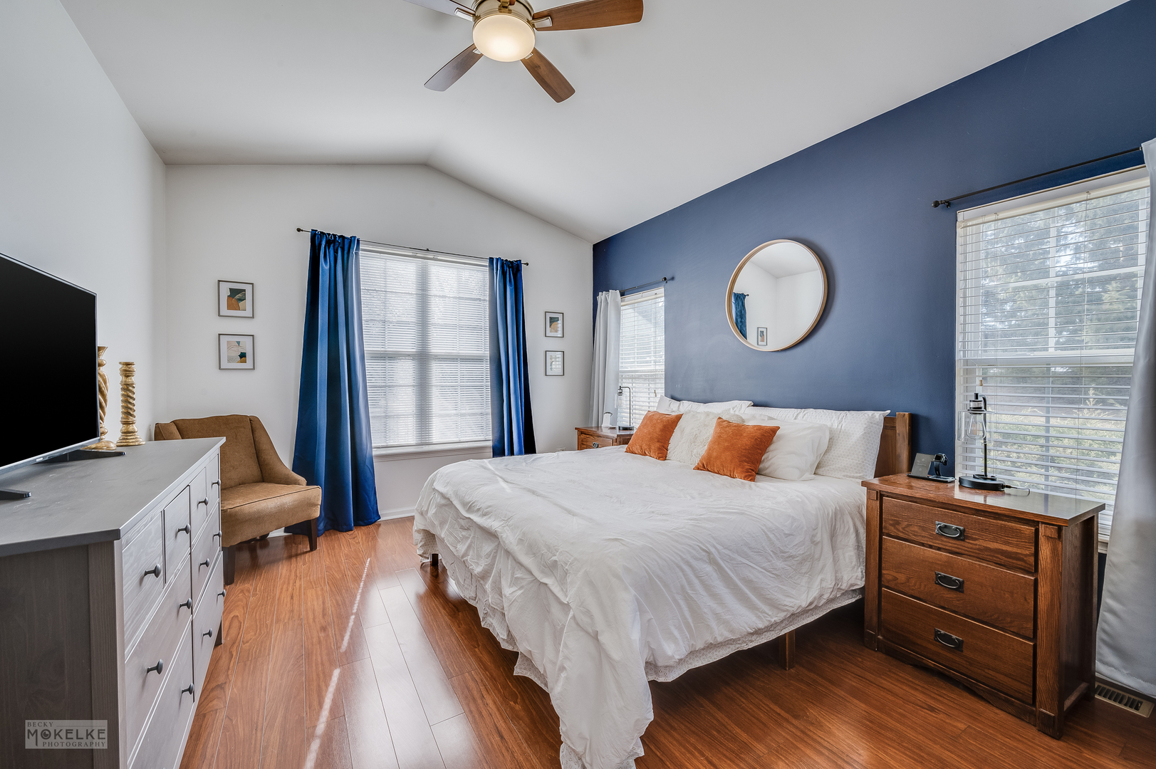 26 Rolling Oaks Road Sugar Grove, IL 60554 - Photo 13 of 25 a bedroom with a bed and a flat tv screen on dresser