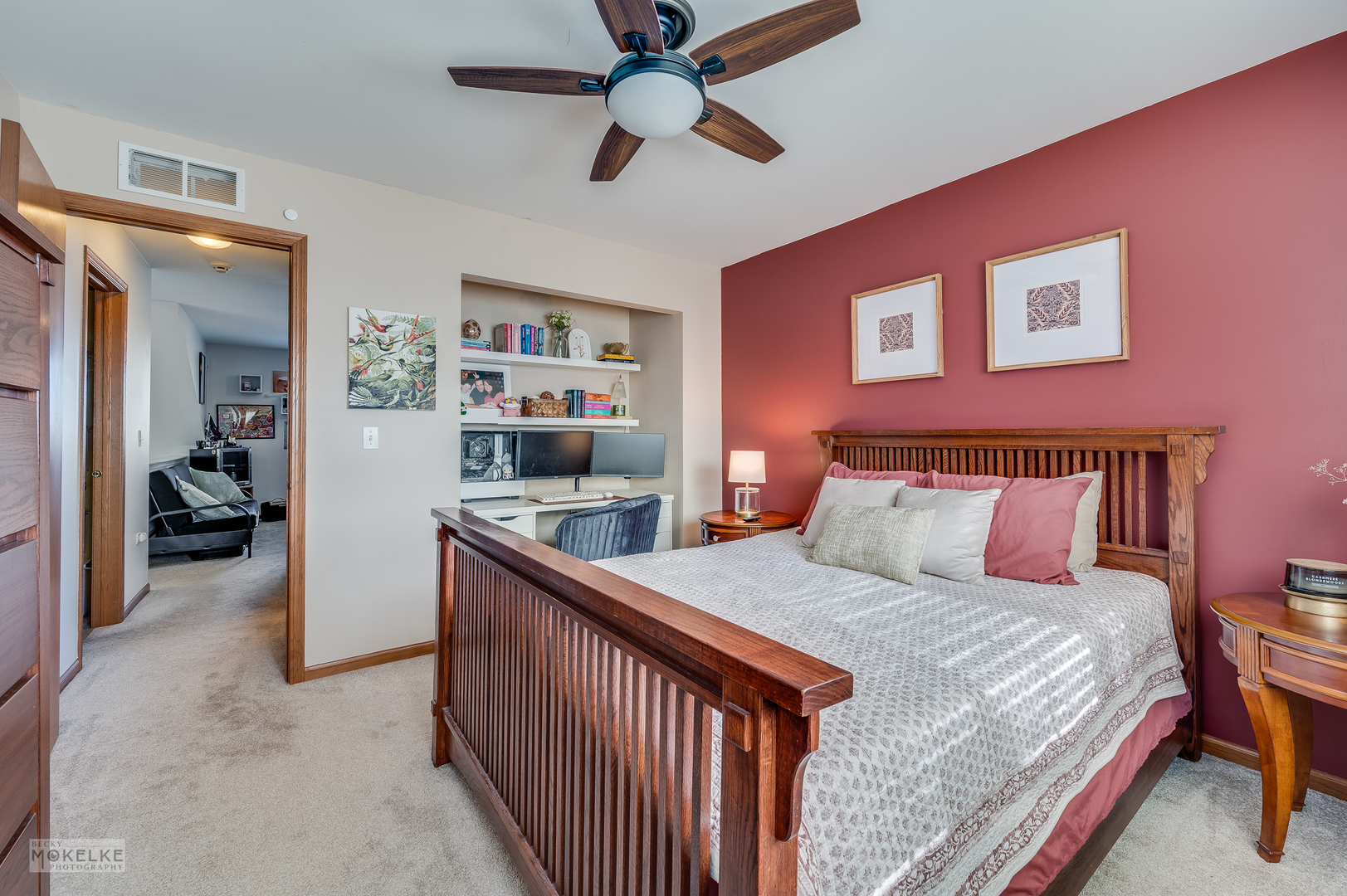 26 Rolling Oaks Road Sugar Grove, IL 60554 - Photo 19 of 25 a bedroom with a bed and a chandelier