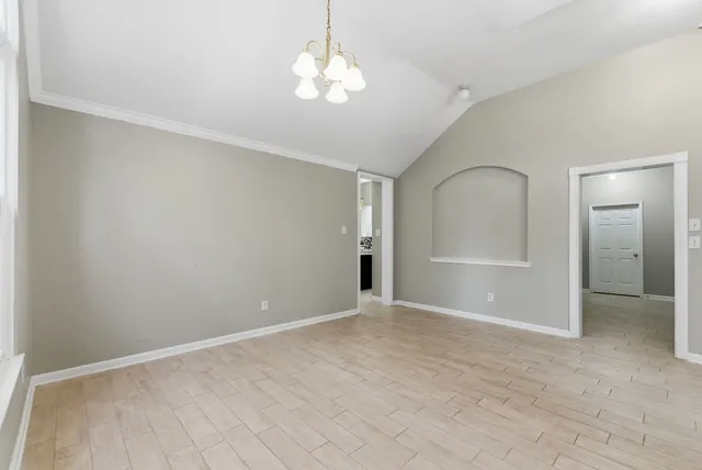 wooden floor in an empty room