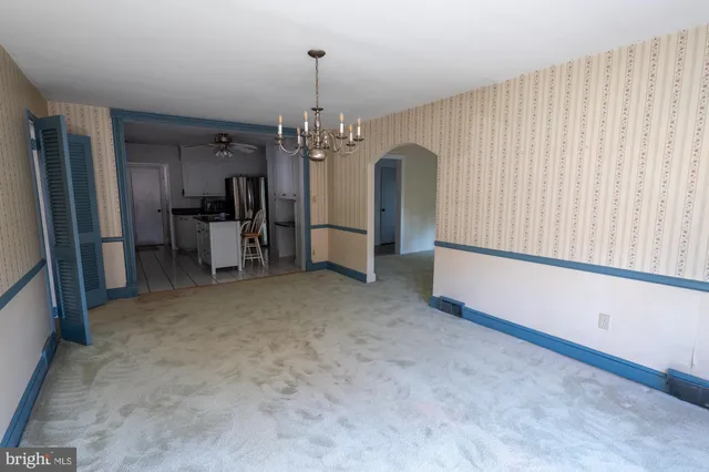 a view of an empty room