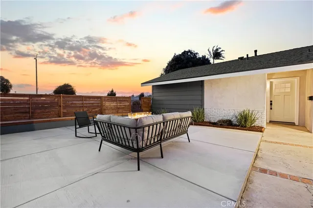 a view of terrace along with seating space