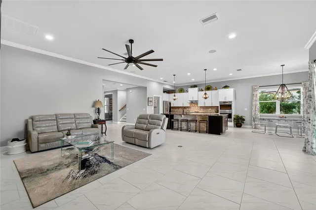 a bathroom with a sink vanity and a mirror