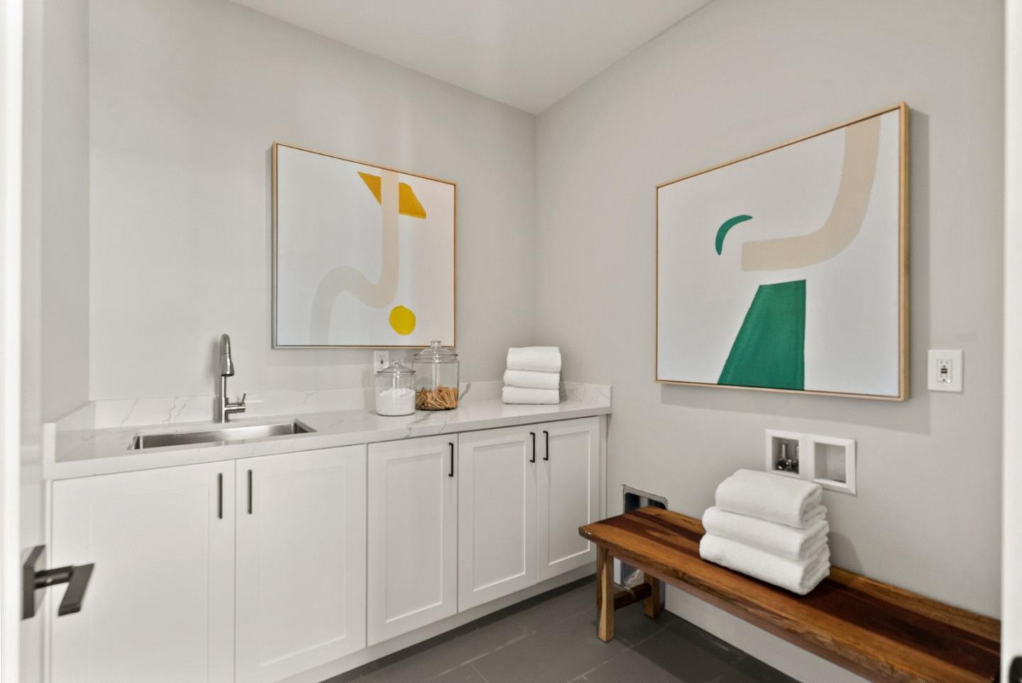 275 Willow Road Menlo Park, CA 94025 - Photo 17 of 40 a bathroom with a sink and a mirror