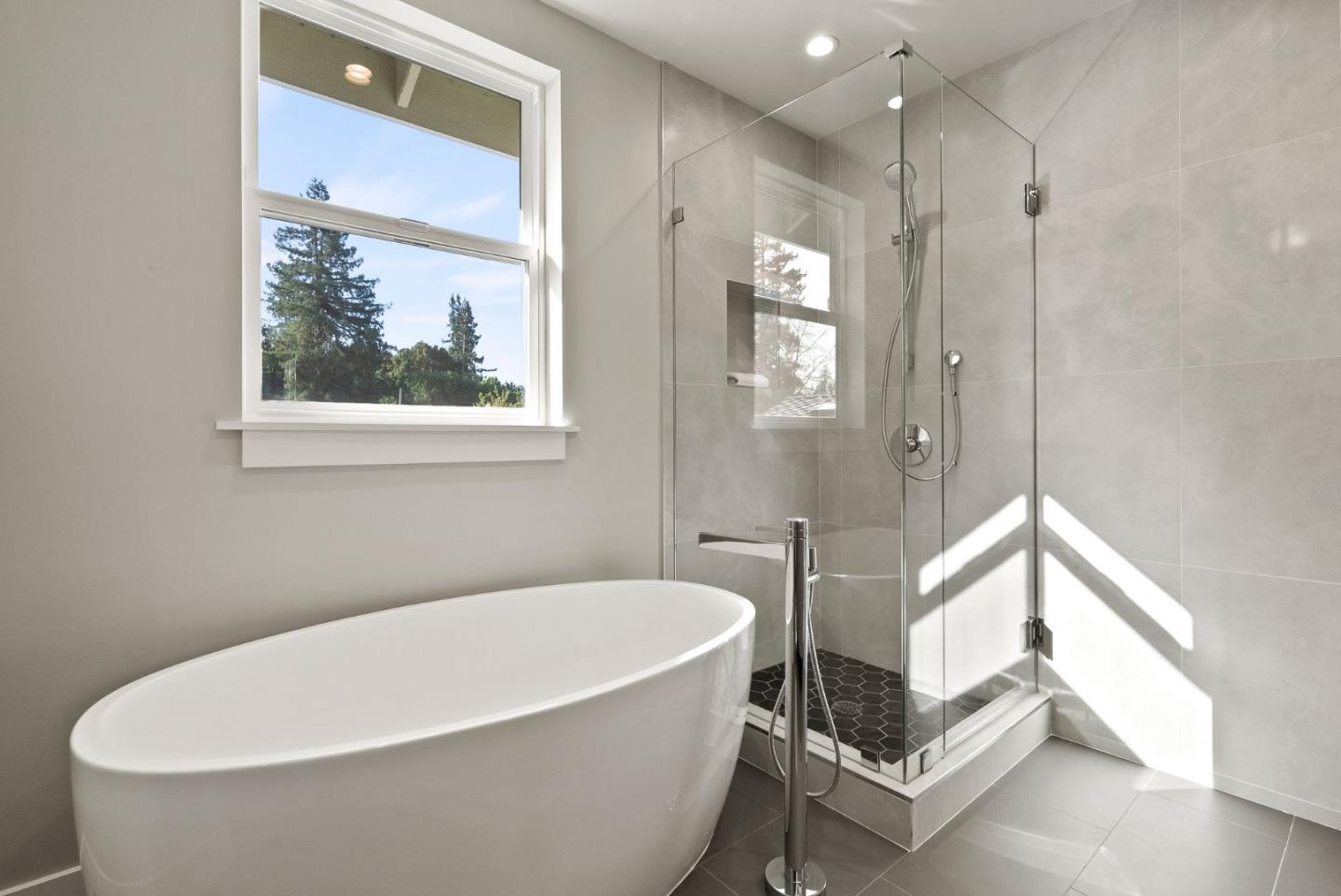 275 Willow Road Menlo Park, CA 94025 - Photo 24 of 40 a white bath tub sitting next to a window