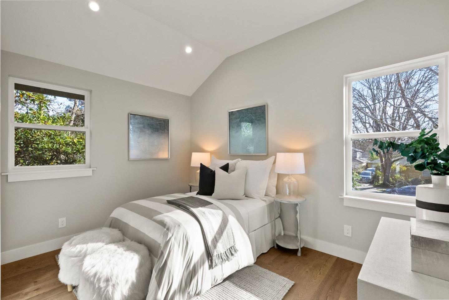 275 Willow Road Menlo Park, CA 94025 - Photo 27 of 40 a bed room with a bed and a window