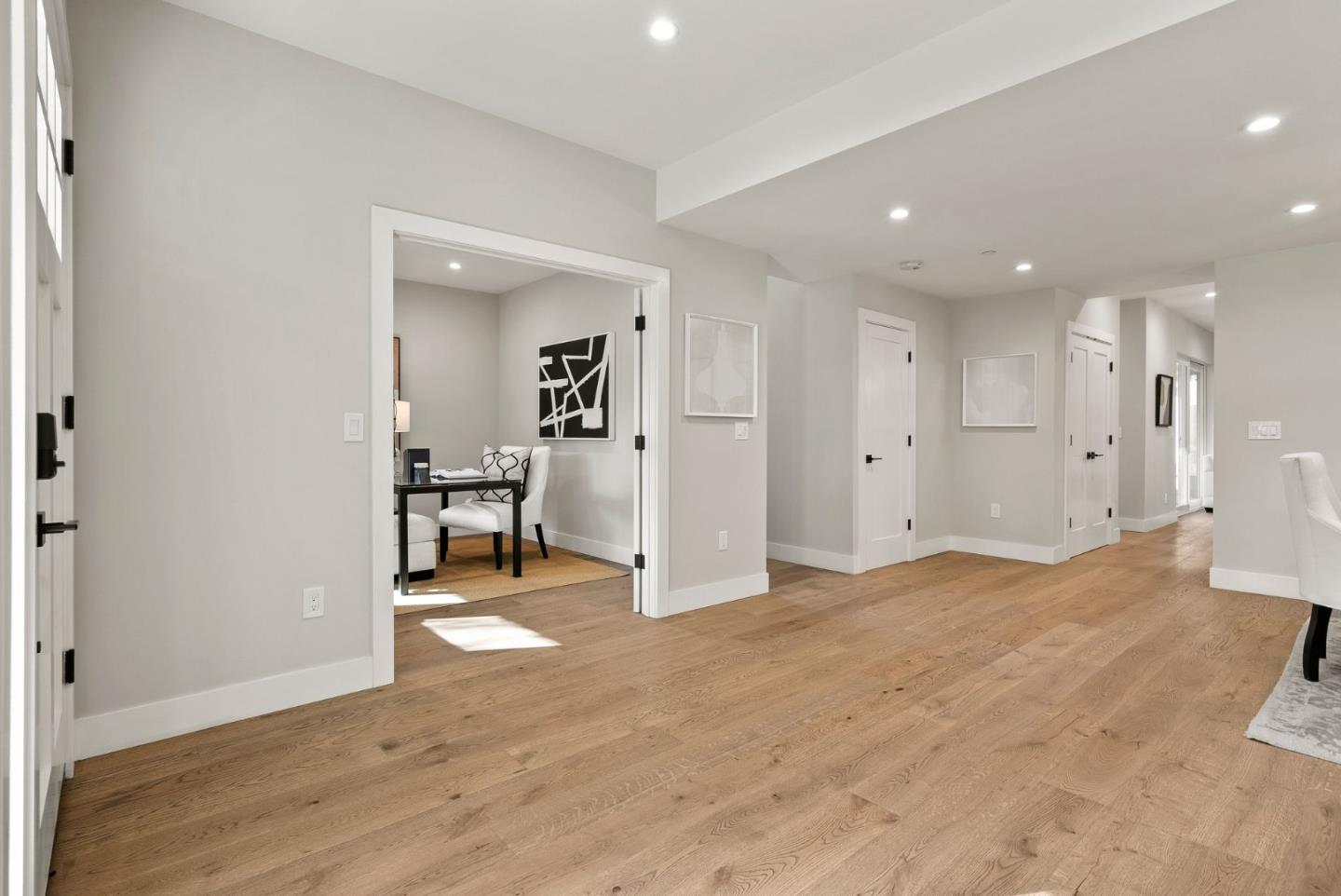 275 Willow Road Menlo Park, CA 94025 - Photo 8 of 40 a view of a livingroom with a hall and kitchen view