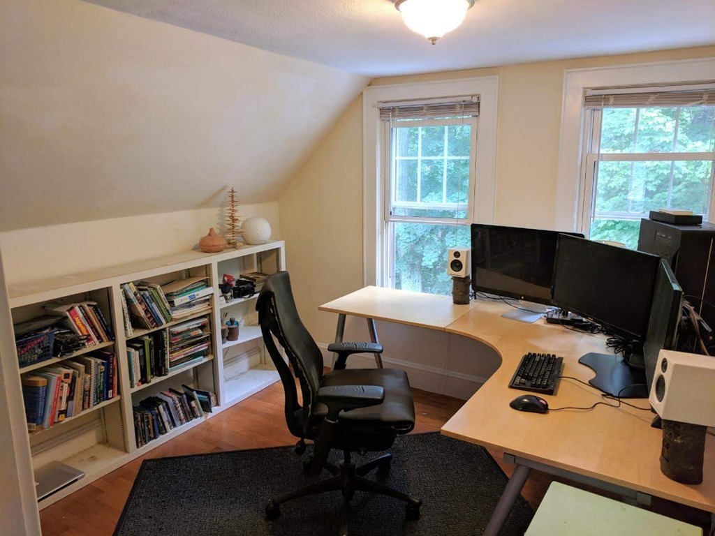 80 Eleanor Road Springfield, MA 01108 - Photo 21 of 30 a view of a workspace with furniture and a window