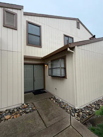 a front view of a house